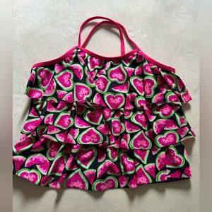 Wonder Nation bikini top . Spaghetti cross straps Sz L/G ( 10/12 ) Plus NWOTags